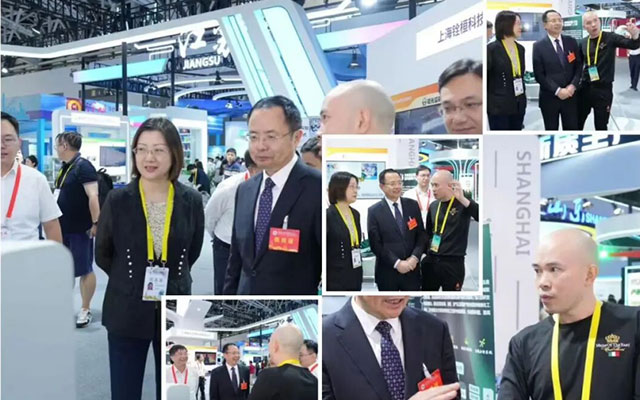 FEIPU Agent | 全国政协委员、上海市政协副主席邵志清莅临飞瀑丝博会现场调研考察！